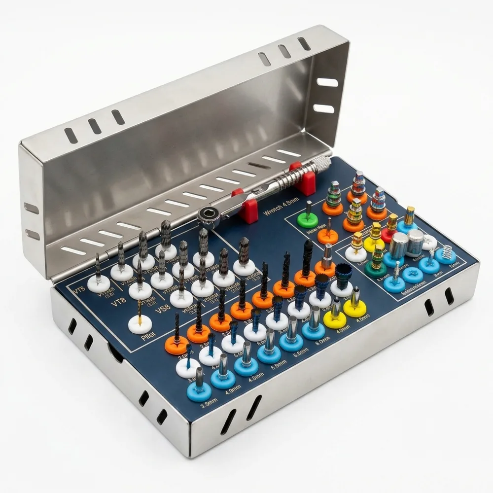 50 Piece Universal Dental Implant Kit surgical instrument by KAZ SKT