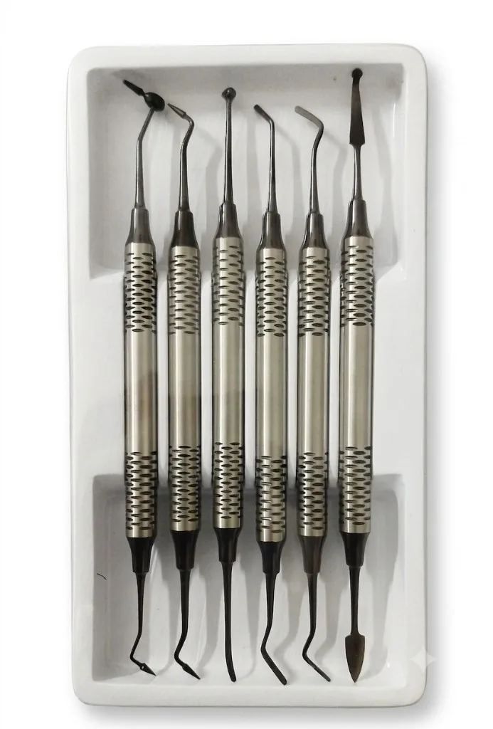 6 Piece Set of Dental Composite Filling Instruments surgical instrument by KAZ SKT