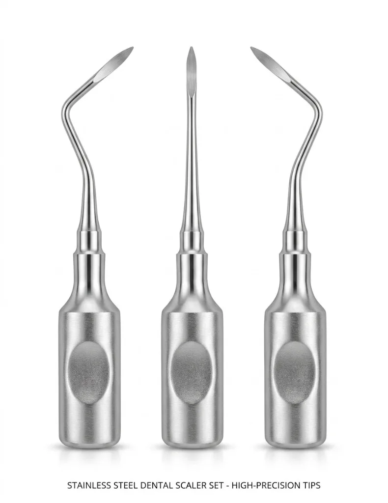3-Piece Stainless Steel Dental Scaler Set - KAZ SKT Surgical Industry